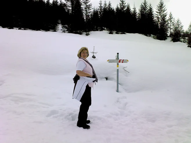 Senior in the snow Senior in the snow